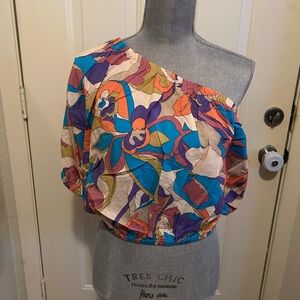 NWT Easel Colorful Abstract Top Large